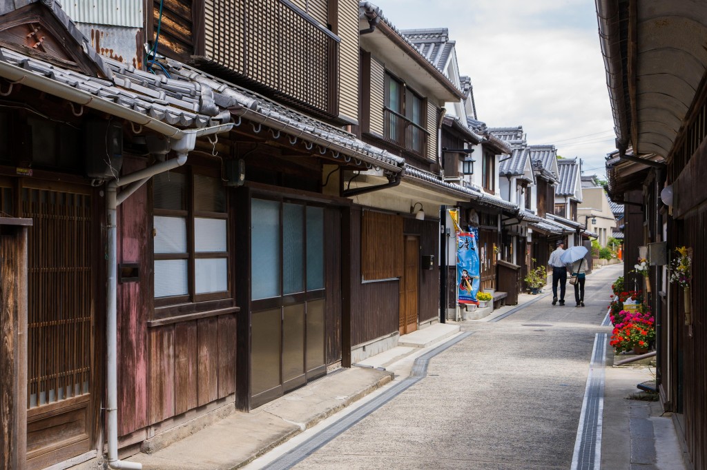 御手洗の町並み