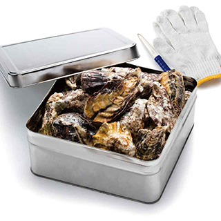 殻付き牡蠣の缶焼き３kg（瀬戸内産）